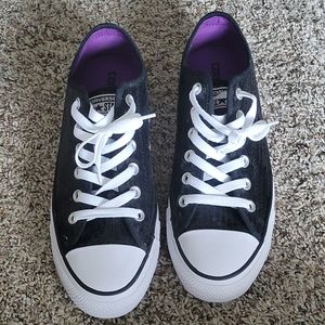 Converse womens size 9 black sequin sneakers